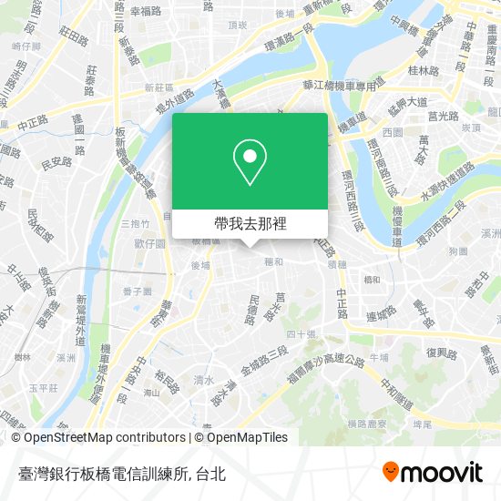臺灣銀行板橋電信訓練所地圖