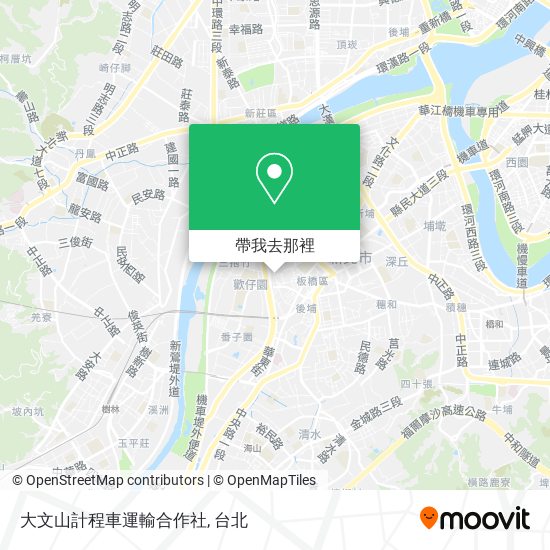 大文山計程車運輸合作社地圖