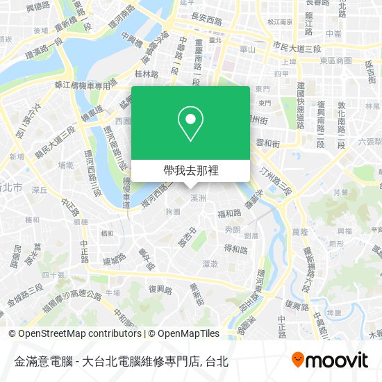 金滿意電腦 - 大台北電腦維修專門店地圖