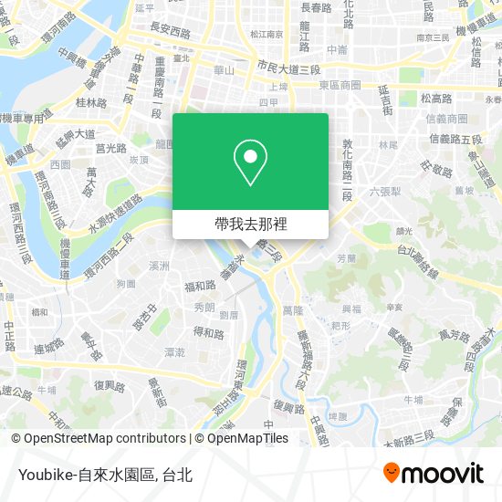 Youbike-自來水園區地圖