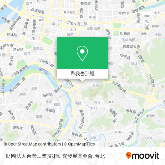 財團法人台灣工業技術研究發展基金會地圖