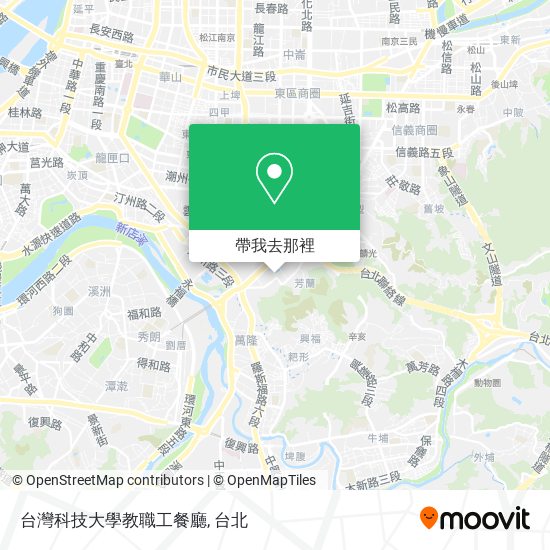台灣科技大學教職工餐廳地圖