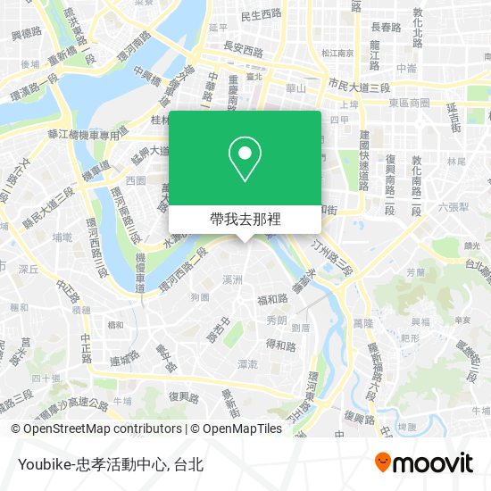 Youbike-忠孝活動中心地圖