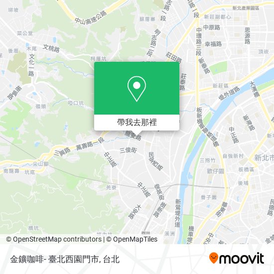 金鑛咖啡- 臺北西園門市地圖