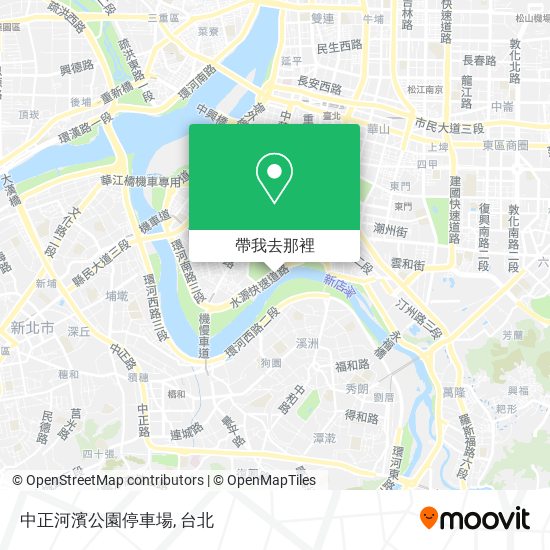 中正河濱公園停車場地圖