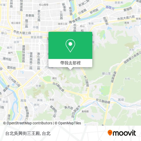 台北吳興街三王殿地圖