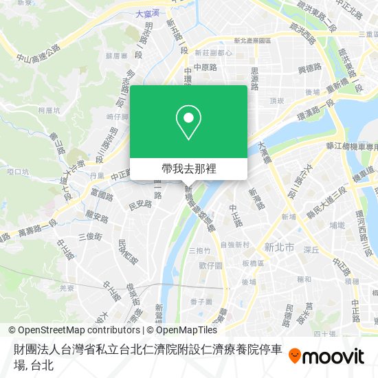 財團法人台灣省私立台北仁濟院附設仁濟療養院停車場地圖