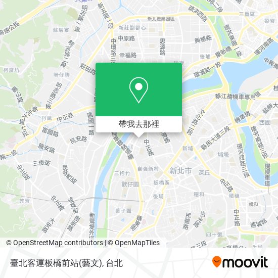 臺北客運板橋前站(藝文)地圖
