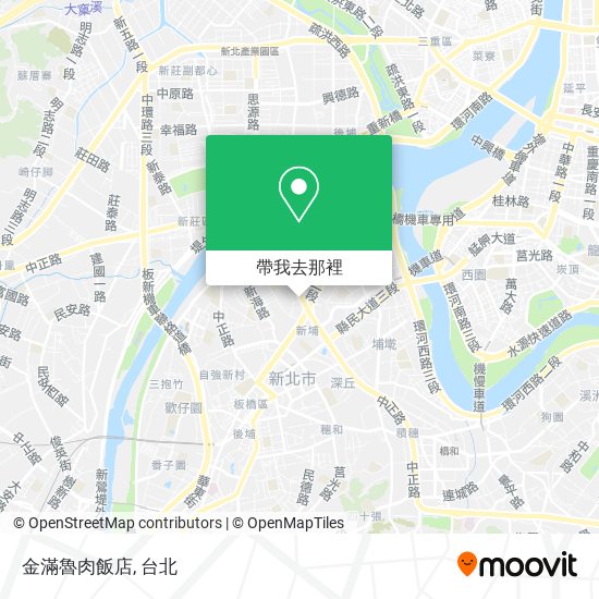 金滿魯肉飯店地圖