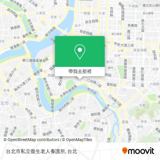 台北市私立復生老人養護所地圖