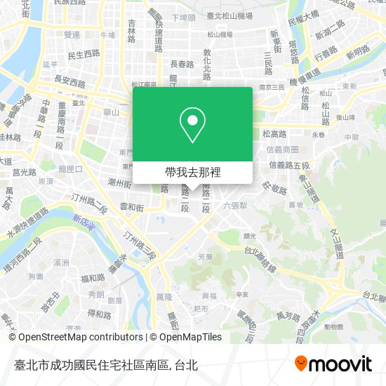 臺北市成功國民住宅社區南區地圖