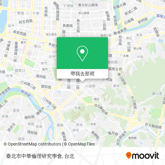 臺北市中華倫理研究學會地圖
