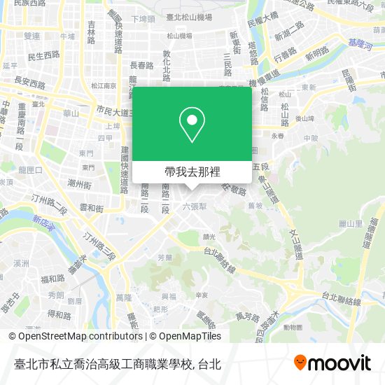 臺北市私立喬治高級工商職業學校地圖