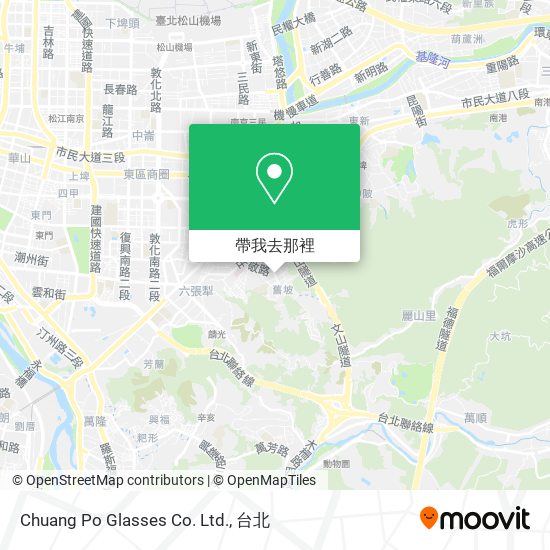 Chuang Po Glasses Co. Ltd.地圖