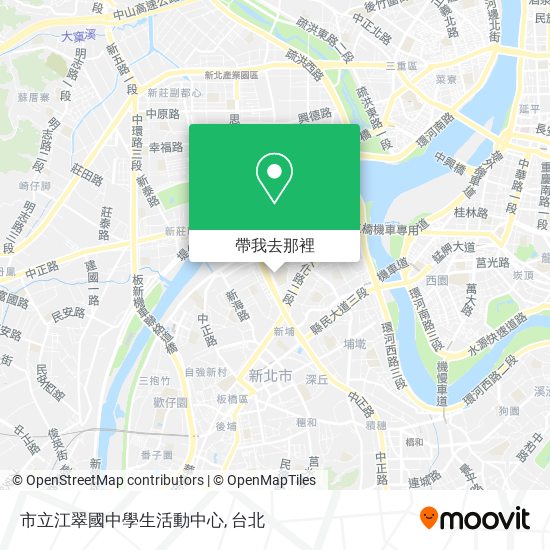 市立江翠國中學生活動中心地圖