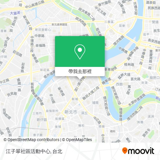 江子翠社區活動中心地圖