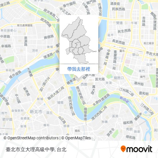 臺北市立大理高級中學地圖