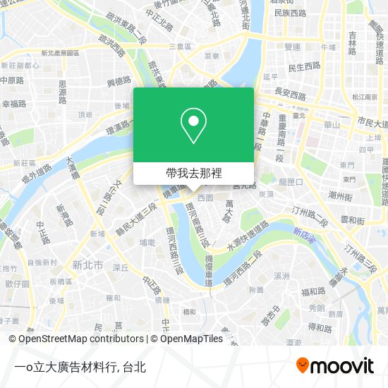 一o立大廣告材料行地圖