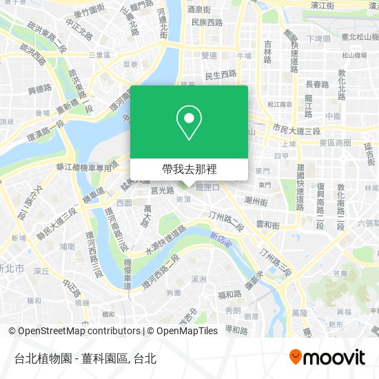 台北植物園 - 薑科園區地圖