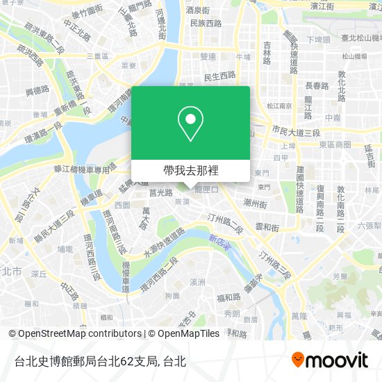 台北史博館郵局台北62支局地圖