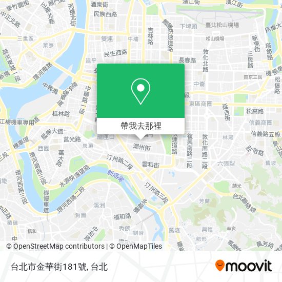 台北市金華街181號地圖