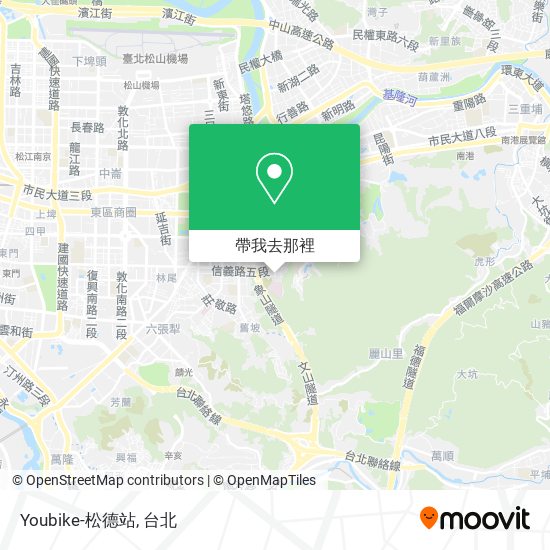 Youbike-松德站地圖