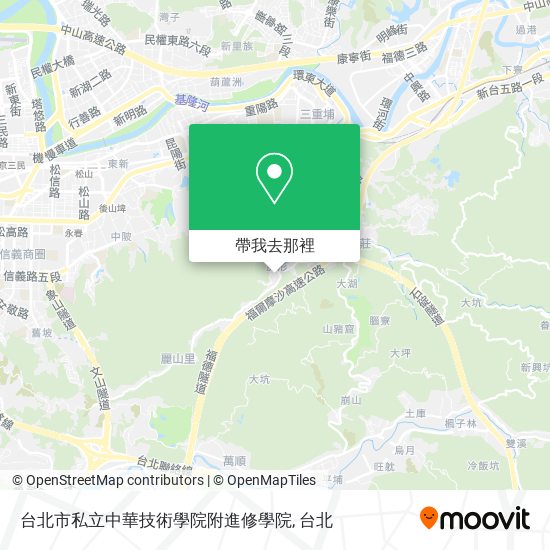 台北市私立中華技術學院附進修學院地圖