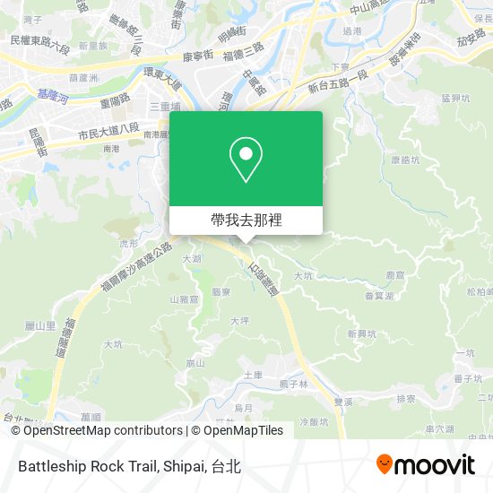 Battleship Rock Trail, Shipai地圖