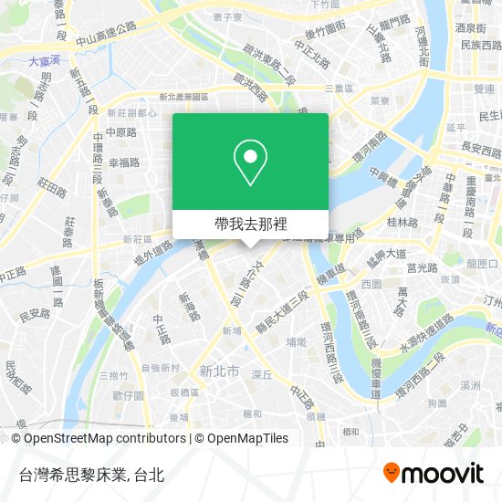 台灣希思黎床業地圖