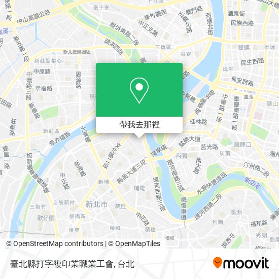 臺北縣打字複印業職業工會地圖