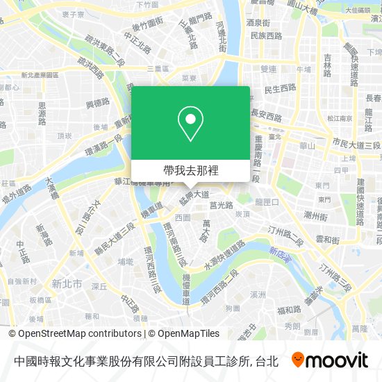 中國時報文化事業股份有限公司附設員工診所地圖