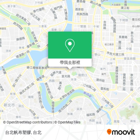 台北帆布塑膠地圖