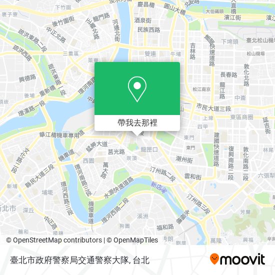 臺北市政府警察局交通警察大隊地圖