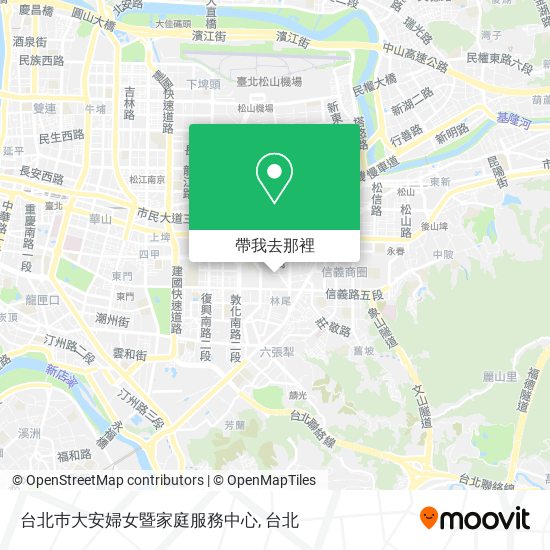 台北巿大安婦女暨家庭服務中心地圖