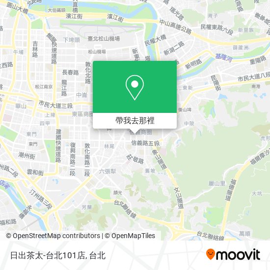 日出茶太-台北101店地圖