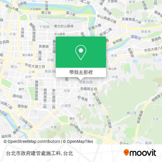 台北市政府建管處施工科地圖