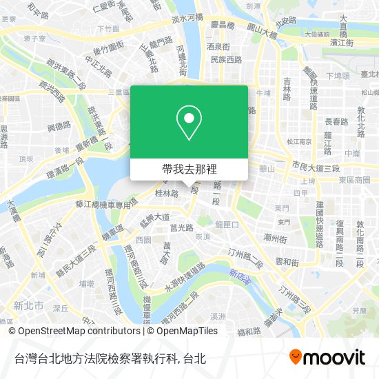 台灣台北地方法院檢察署執行科地圖