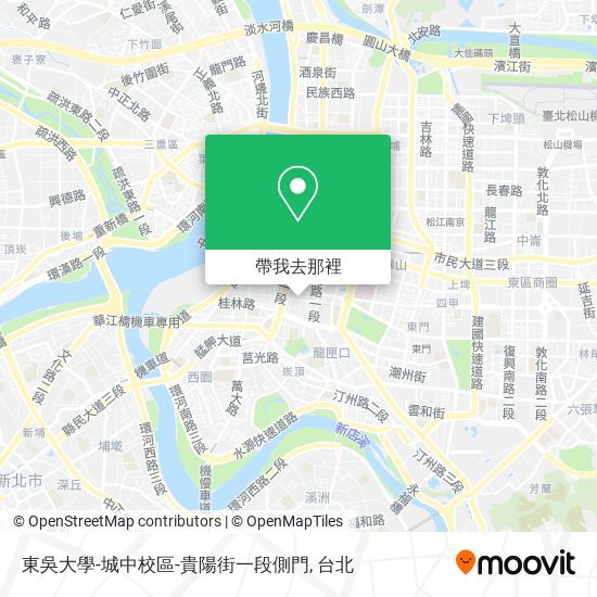 東吳大學-城中校區-貴陽街一段側門地圖