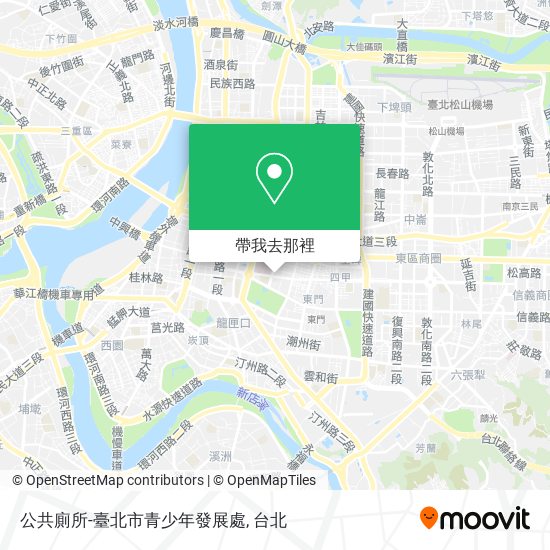 公共廁所-臺北市青少年發展處地圖