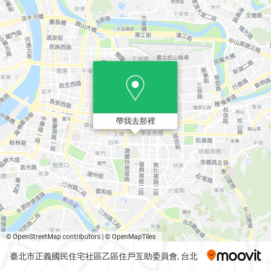 臺北市正義國民住宅社區乙區住戶互助委員會地圖