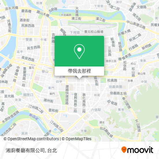 湘廚餐廳有限公司地圖