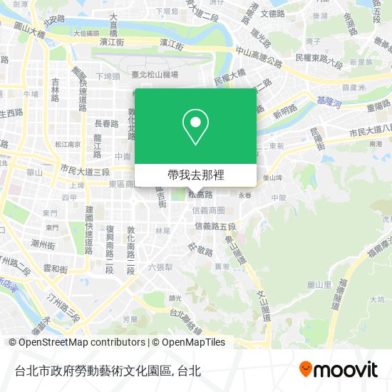 台北市政府勞動藝術文化園區地圖