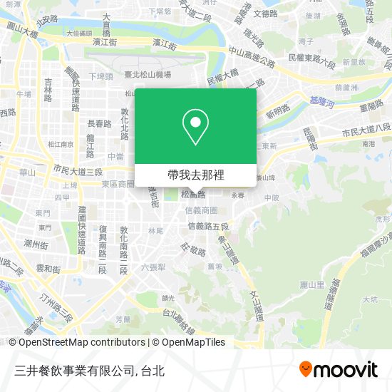三井餐飲事業有限公司地圖
