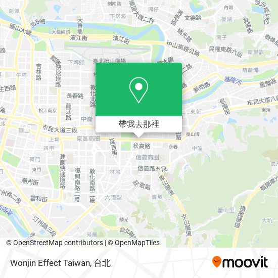 Wonjin Effect Taiwan地圖