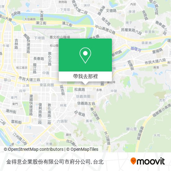 金得意企業股份有限公司市府分公司地圖