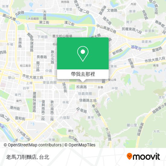 老馬刀削麵店地圖