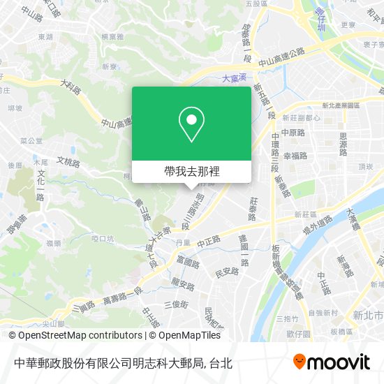 中華郵政股份有限公司明志科大郵局地圖