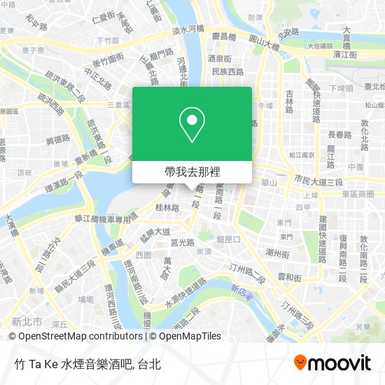 竹 Ta Ke 水煙音樂酒吧地圖