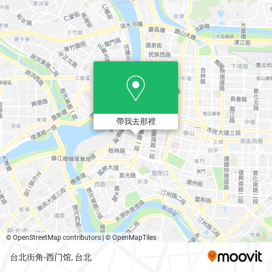 台北街角-西门馆地圖