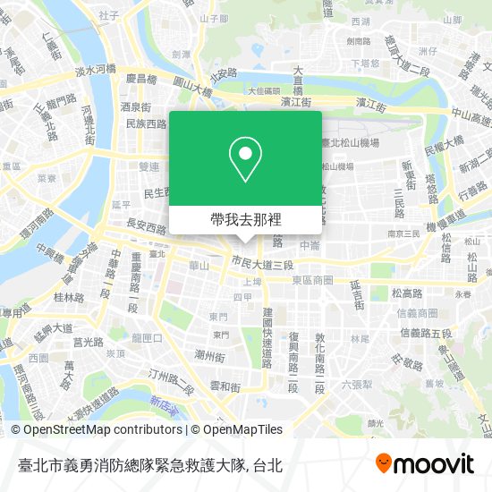 臺北市義勇消防總隊緊急救護大隊地圖